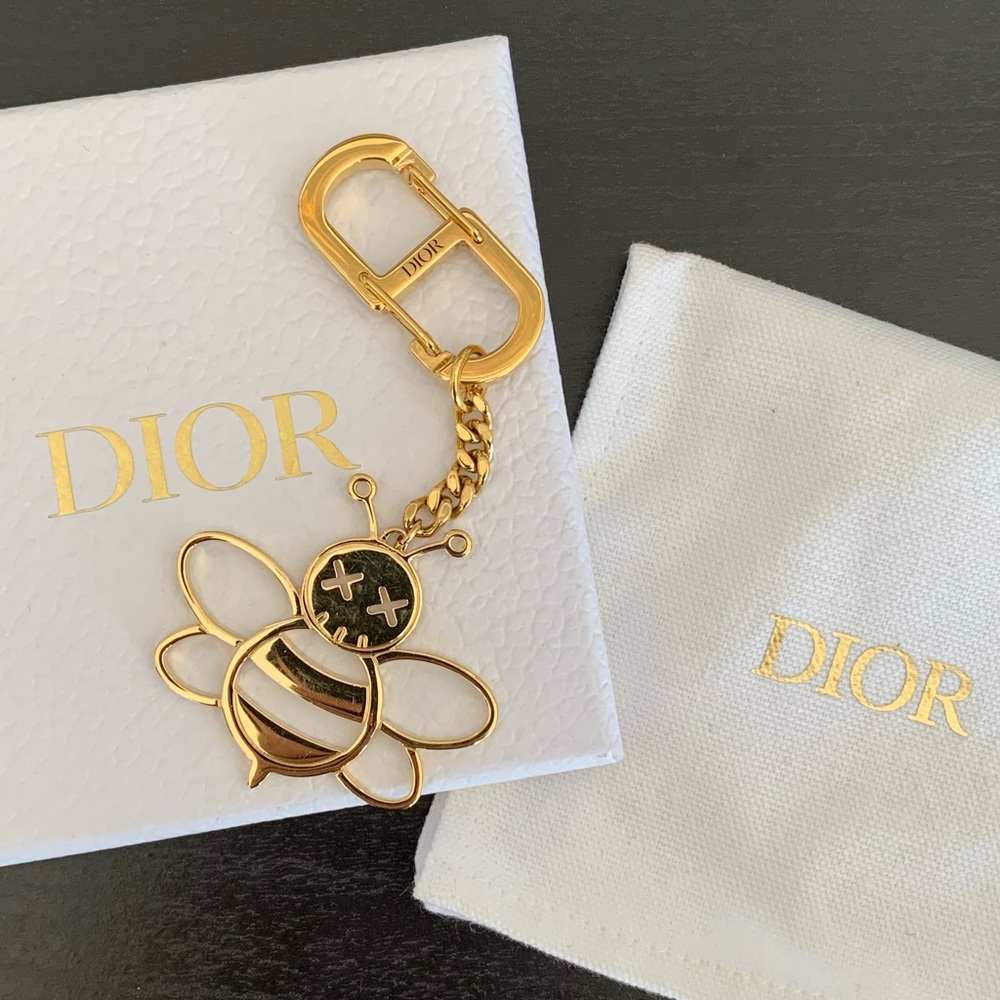 DIOR x KAWS bee keychain